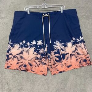 American Eagle Shorts Mens 2XL Blue Boardshort At The‎ Knee Unlined XXL